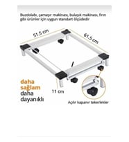 Metal  Beyaz Eşya Altlığı Frenli Çeksür makine Altlığı