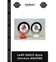 Özel Üretim Işıklı Dekoratif Hediye Masaüstü Modern Ledli Sihirli Ayna Çerceve Alk3598