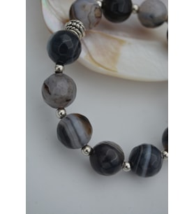 STONEAGE JEWELLERY Dantelli Akik Unisex Spor Doğal Taş Bileklik