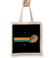 Vladimir Putin Nyan Cat Bez Çanta Uzun Saplı