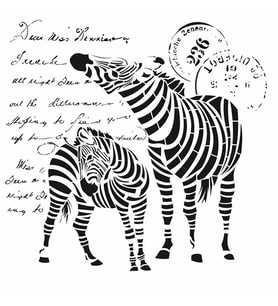 HD108 Home Dekor Stencil 45x45