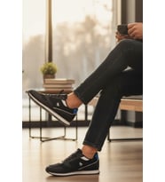 Enoch Erkek Tabanlı Retro Spor Ayakkabı Detaylı Günlük Sneaker