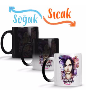 Jessica Jones Marvel Sihirli Kupa Bardak Porselen