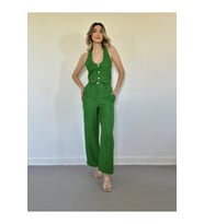 Yeşil Yelek Ve Pantolon Takım