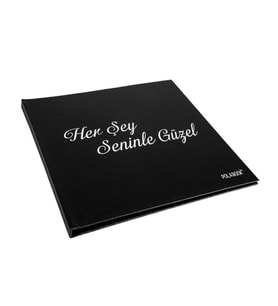 Her Şey Seninle Güzel Kendin Yap Anı Defteri + Özel Kalem + Özel Sticker  + 10 Adet Fotoğraf Sevgililer Günü Hediyesi ,Anneler Günü Hediyesi  Sevgiliye Hediye, Doğum Günü Hediyesi