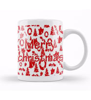 Yılbaşı Yeni Yıl Konseptli Merry Christmas Kupa Bardak Porselen