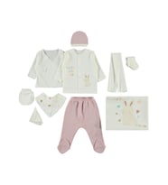 Civil Baby Kız Bebek Zıbın Setleri - Pudra