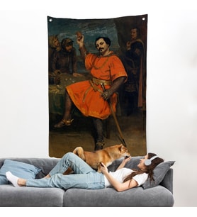 Gustave Courbet - Louis Gueymard Şeytan Robert Rolünde Duvar Örtüsü-7356
