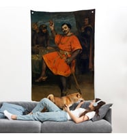 Gustave Courbet - Louis Gueymard Şeytan Robert Rolünde Duvar Örtüsü-7356
