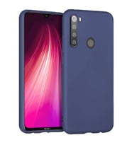 Xiaomi Redmi Note 8 İnce Mat Silikon Kılıf Lacivert