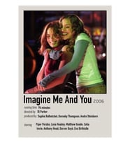 Imagine Me And You Vintage Tablo Ahşap Poster Dekoratif