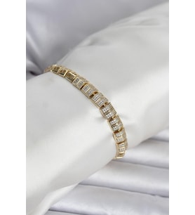 Xuping Zirkon Taşlı Gold Renk Kadın Bileklik TJ-BB8434