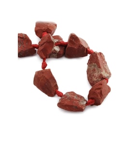 Red Jasper Doğal Taş Mat Kırmızı Ham Kütle Kesim 15x25mm Dizi [AA]