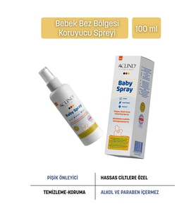 ACTO® BABY SPRAY 100 ml  Bebekler için Koruyucu Pişik Spreyi  Bez Bölgesi Bakım Spreyi
