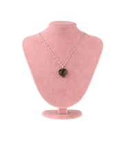 Labradorite Doğaltaş Kalpli Kolye Ucu M442