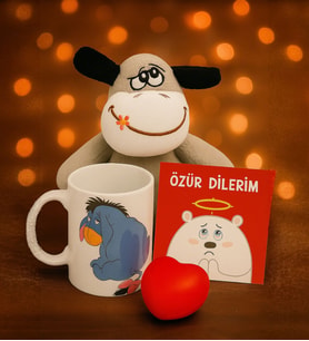 Özür Dilerim Pişman Eşek Hediye Seti