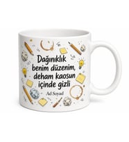 Dağınıklık İçinde Aradığını Bulan Dahi Zihinlere Esprili Kupa Bardak Hediye