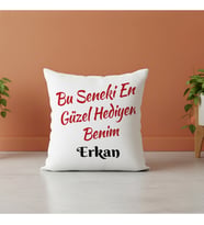 Bu Seneki En Güzel Hediyen Benim İsimli Yılbaşı Yastığı Kişiye Özel