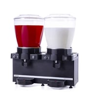 Samixir MM44.AB Twin Soğuk İçecek Dispenseri, 22+22 L, Panaromik, Analog, Karıştırıcılı, Siyah