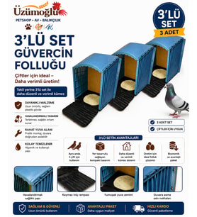 ÜZÜMOĞLU 3 ADET ASMALI GÜVERCİN FOLLUĞU