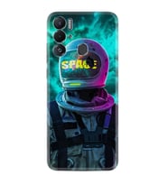 Tecno Pova Neo Kılıf Resimli Desenli Silikon Platinium Series Space 1854