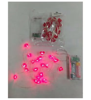Nedi Kalpli Kırmızı Led Işık Pilli 2M 20Li