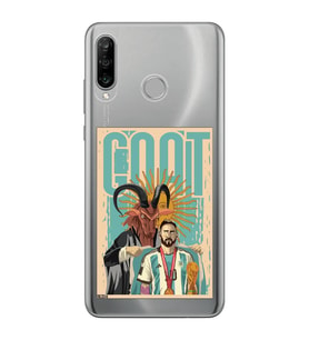 Huawei P30 Lite Uyumlu Lionel Messi Desenli Şeffaf Telefon Kılıfı