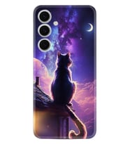 Samsung Galaxy A16 Kılıf Boutique Baskılı Resimli Damdaki Kedi Pcode -091