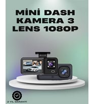 3 Kanallı Araç Kamerası – Full Hd 1080p Kayıt, 2” Ekran, Park Gözetimi Desteği