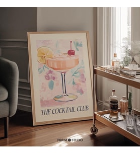 Pastel Martini Kokteyli: Eğlenceli Bar Arabası Sanatı ( )