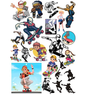 Kaykay Sticker Set 25 Parça Telefon, Tablet, Defter, Laptop Sticker