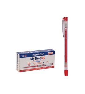 Pensan My-Kıng Jel Metal Klips Kırmızı Kalem 0.5 6405