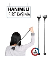 2 Lİ Hanımeli Metal Sırt Kaşıma Aparatı