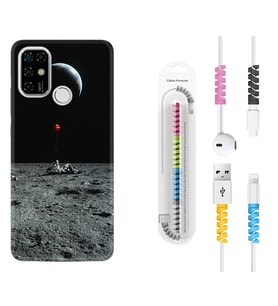 Casper E30 F20 X20 Kılıf Kablo Koruma Spiral Silikon Astronoot Red Baloon 1608