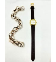 ESRADA QUARTZ Retro Minimal Vintage Deri Kordon Kadın Kol Saati Siyah-Gold