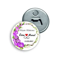 Kişiye Özel Açacaklı Düğün Magnet - Nişan Magnet - Söz Magnet