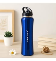Kişiye Özel 304 Emzikli Termos 500 Ml (Mavi)