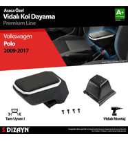 Drs Tuning Polo Uyumlu 5 ABS Vidalı Kol Dayama Kolçak Gri 2009-2017 A+Kalite Parça
