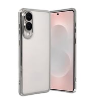 Samsung Galaxy S25 Edge Kamera Korumalı Lensli Silikon - Gümüş