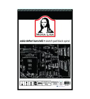 MONA LISA MN02-4 ESKİZ DEFTERİ KARA TELLİ A4 150G 40 YP