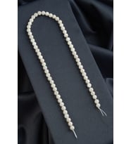 Ay Taşı Küre Kesim Parlak Beyaz 6mm Doğal Taş Dizi [AA]
