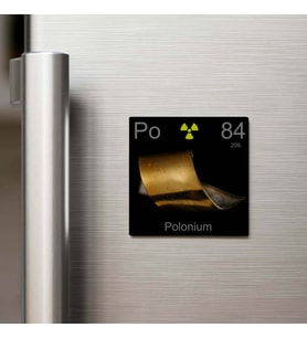 Polonium (Polonyum) Elementi – Buzdolap Magneti – 9x9 cm