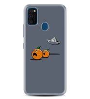 Samsung M21 M22 M23 M30 M31S M32 Kılıf Desenli Silikon Orange Escape 1374