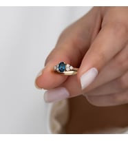 0.75 Karat London Blue Pırlanta Yüzük
