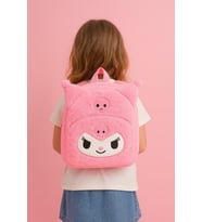 Sevimli Karikatür Kuromi Sanrio Kawai Peluş Sırt Çantası (Çok Renkli-Sıyah)