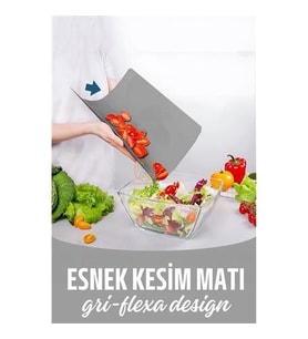 ModaCar Esnek Plastik Kesim Matı Flexa Design Gri