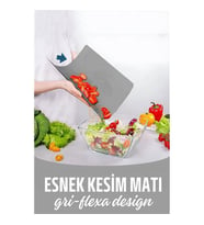 ModaCar Esnek Plastik Kesim Matı Flexa Design Gri