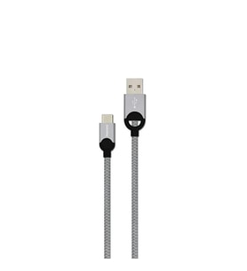 Philips 5A 100W UsbA to Type-C Örgülü 1.2 Metre Hızlı Şarj ve Data Kablosu Gri 2023GR5A2628T