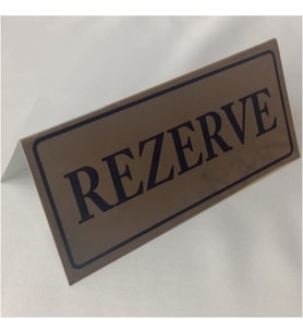 5 ADET GOLD RENKLİ REZERVE YAZISI