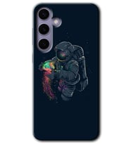 Galaxy S24 Kılıf HD Desen Baskılı Kılıf - Astronot Kıyafeti